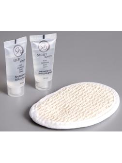 Набор для отелей (шампунь, гель для душа и мочалка)