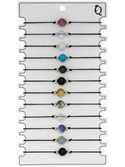 Браслет-оберег «Нить судьбы» шар №8 (неделимая фасовка 12 шт., цена за шт.), цветной в золоте