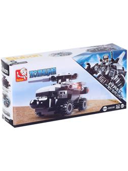 Конструктор блочный «Танк», 52 детали