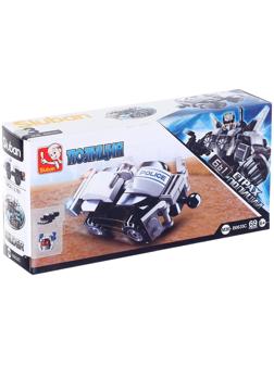 Конструктор блочный «Полицейский квадроцикл», 69 деталей