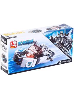 Конструктор блочный «Полицейский катер», 73 детали