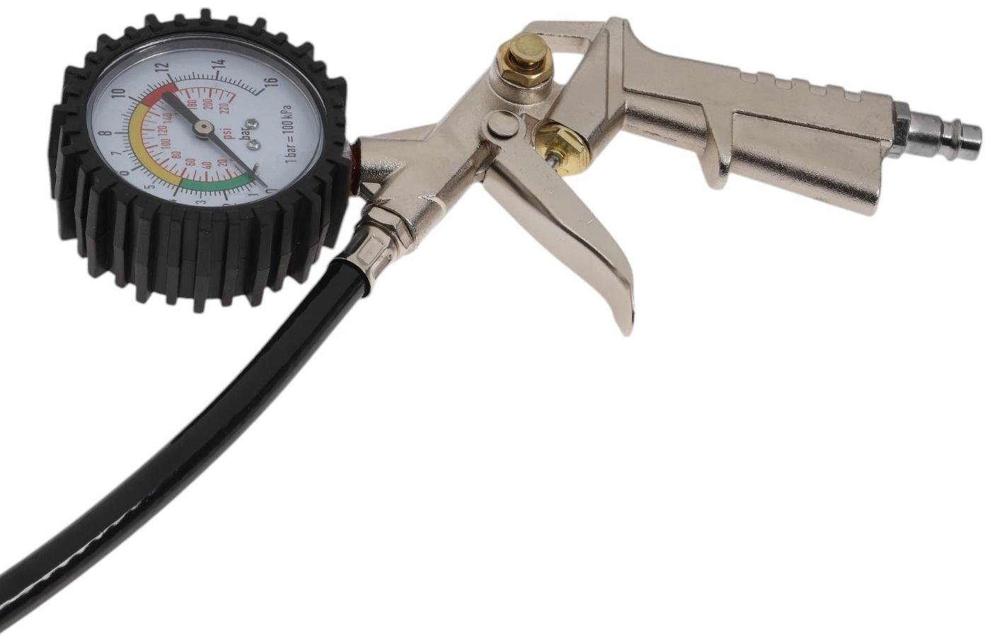 Пистолет пневматический для подкачки шин ТУНДРА, до 8 бар, шланг 400 мм