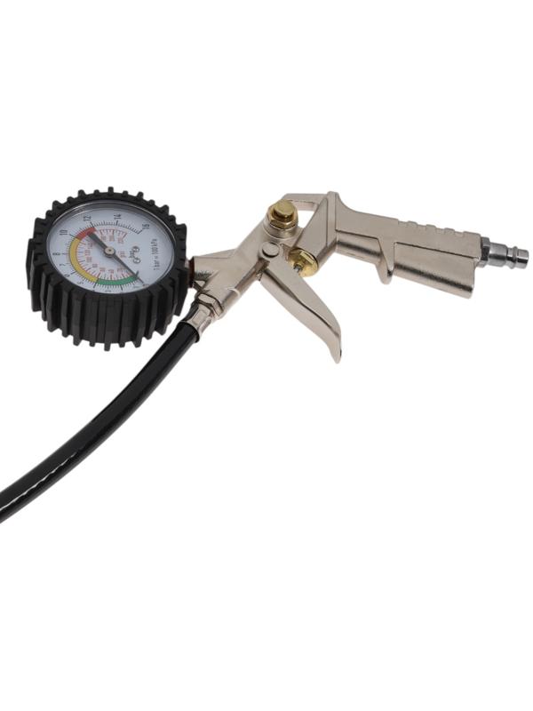 Пистолет пневматический для подкачки шин ТУНДРА, до 8 бар, шланг 400 мм