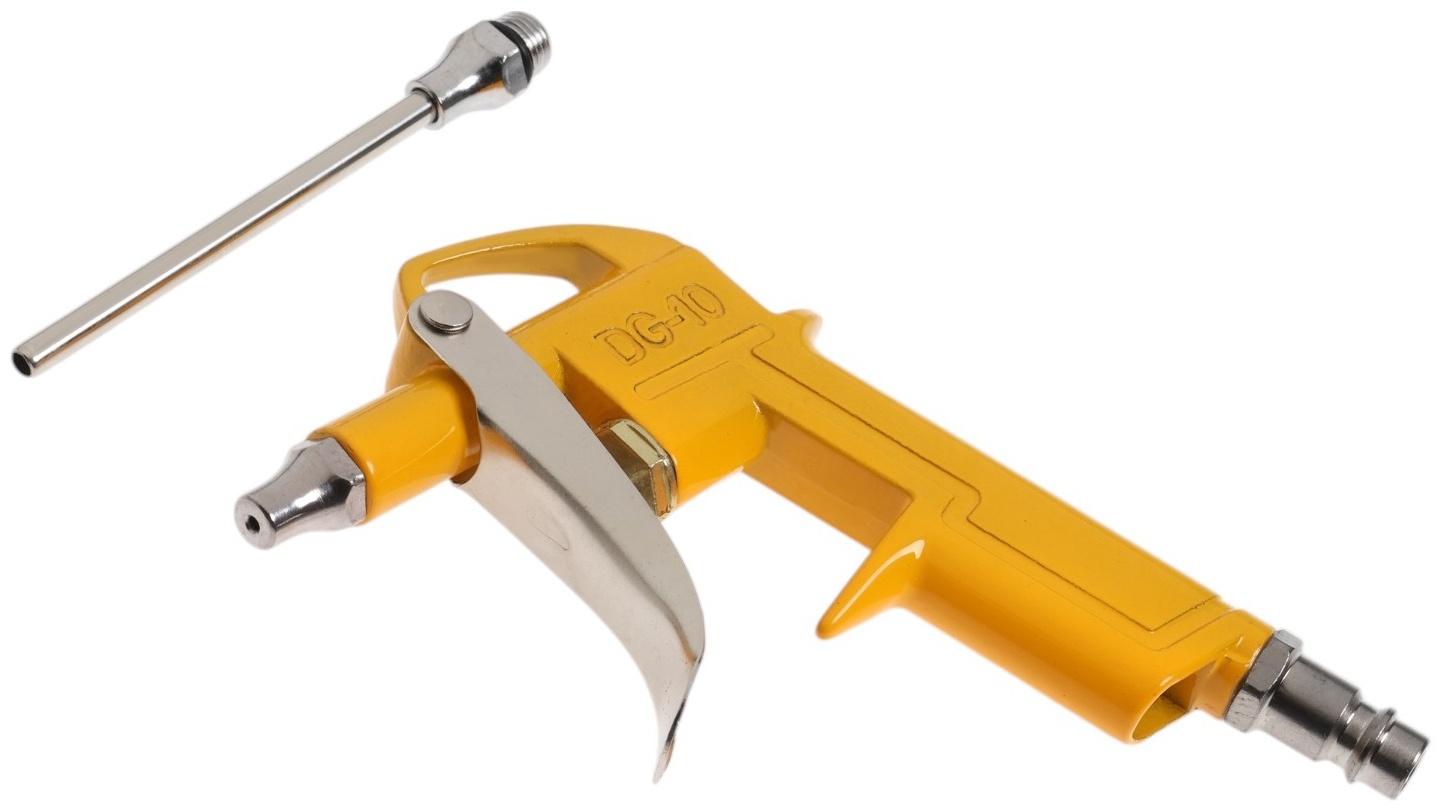 Продувочный пневматический пистолет ТУНДРА, металлический корпус, сопло 135×2 мм