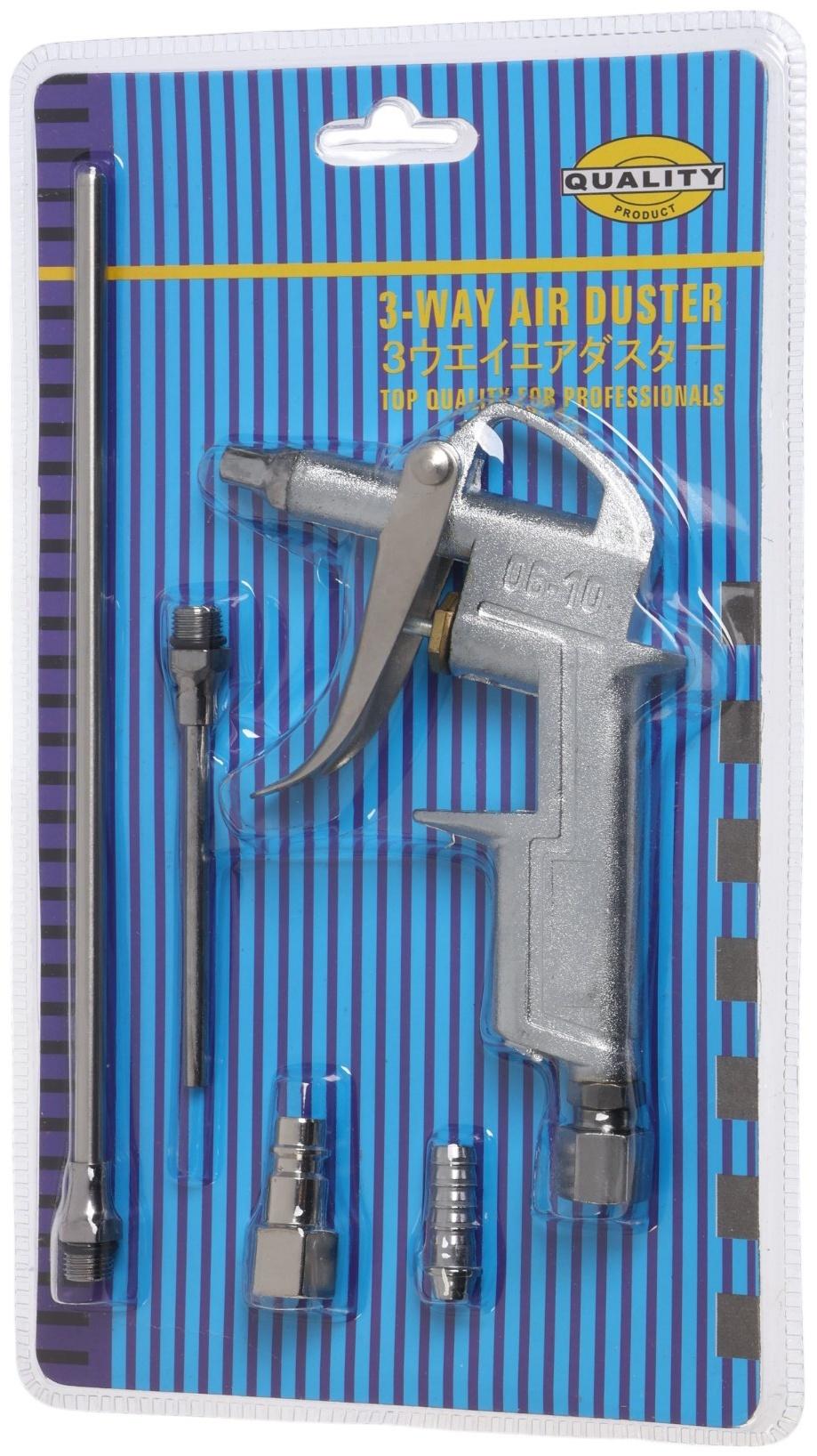 Продувочный пневматический пистолет ТУНДРА, металлический корпус, в наборе