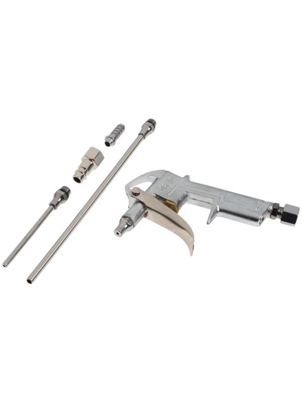 Продувочный пневматический пистолет ТУНДРА, металлический корпус, в наборе