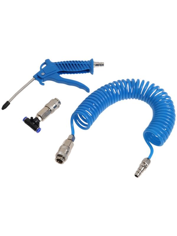 Продувочный пневматический пистолет ТУНДРА, пластиковый корпус, в наборе со шлангом