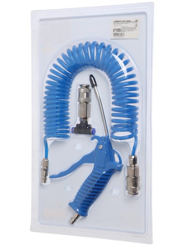 Продувочный пневматический пистолет ТУНДРА, пластиковый корпус, в наборе со шлангом