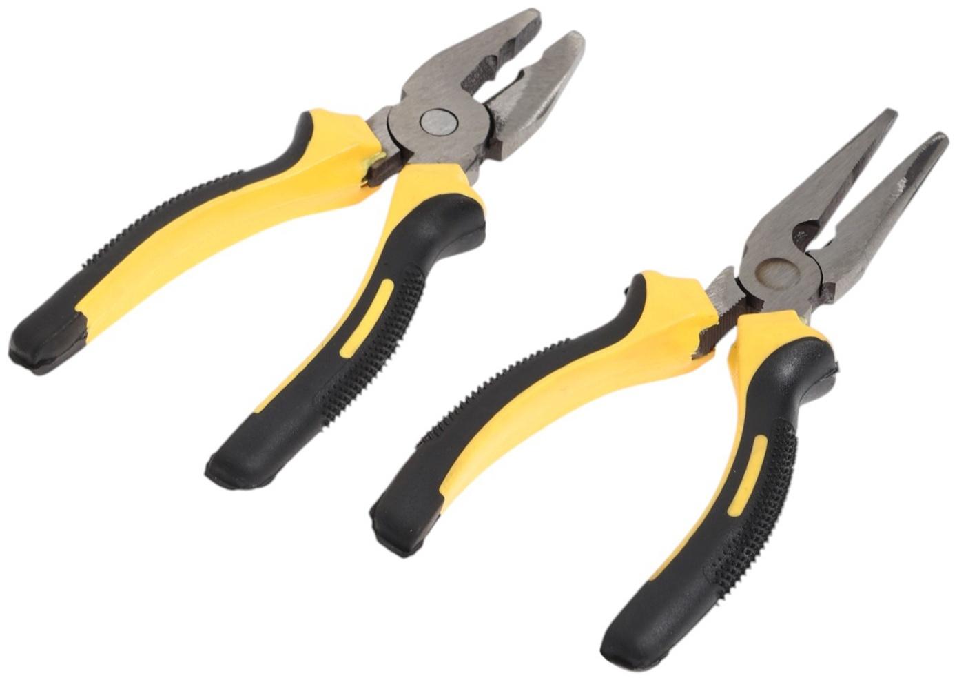 Набор шарнирно-губцевого инструмента ЛОМ, плоскогубцы и длинногубцы, 160 мм