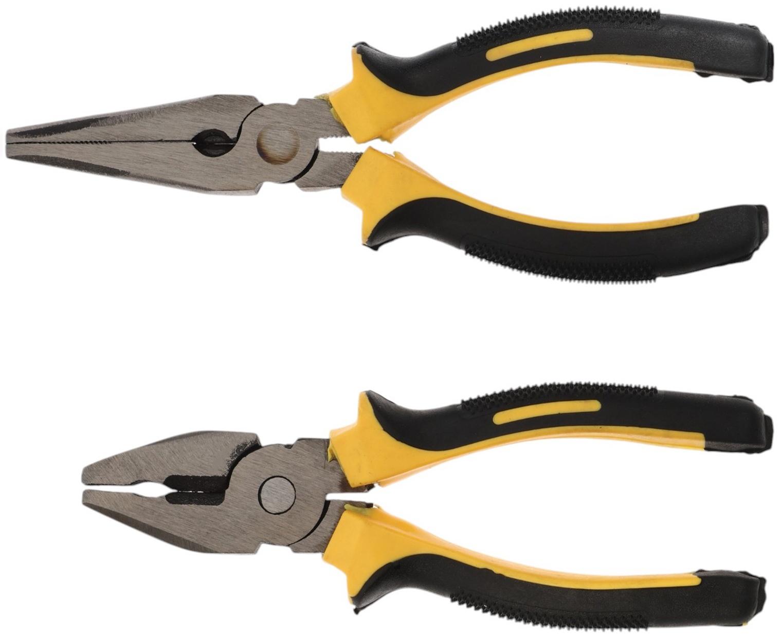 Набор шарнирно-губцевого инструмента ЛОМ, плоскогубцы и длинногубцы, 160 мм