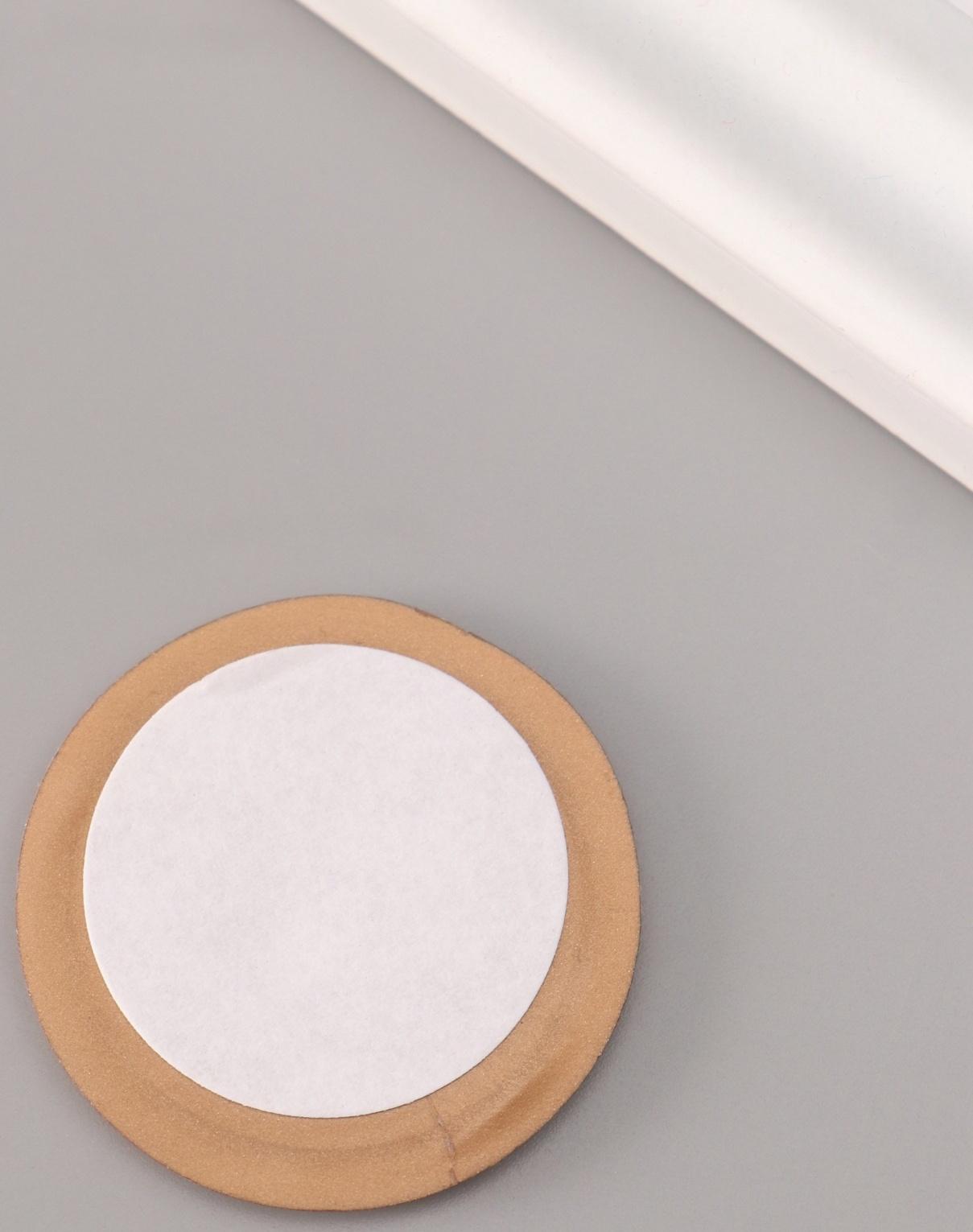 Сургучный оттиск «Ветка», декоративный элемент для приглашений, конвертов и сертификатов, бронза, d=3.2 см