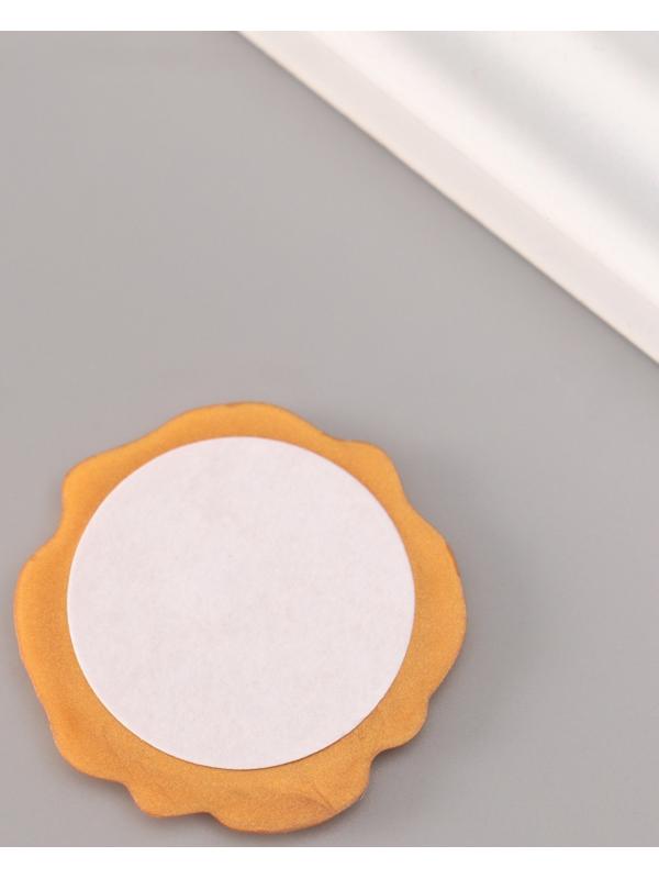 Сургучный оттиск «Спасибо», декоративный элемент для приглашений, конвертов и сертификатов, золото, d=3.2 см