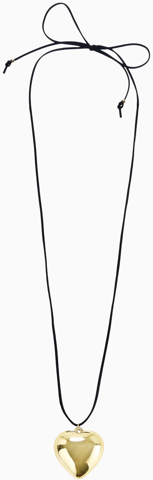 Портупея с кулоном «Сердечко» гладкое, трансформер, цвет золото, 150 см