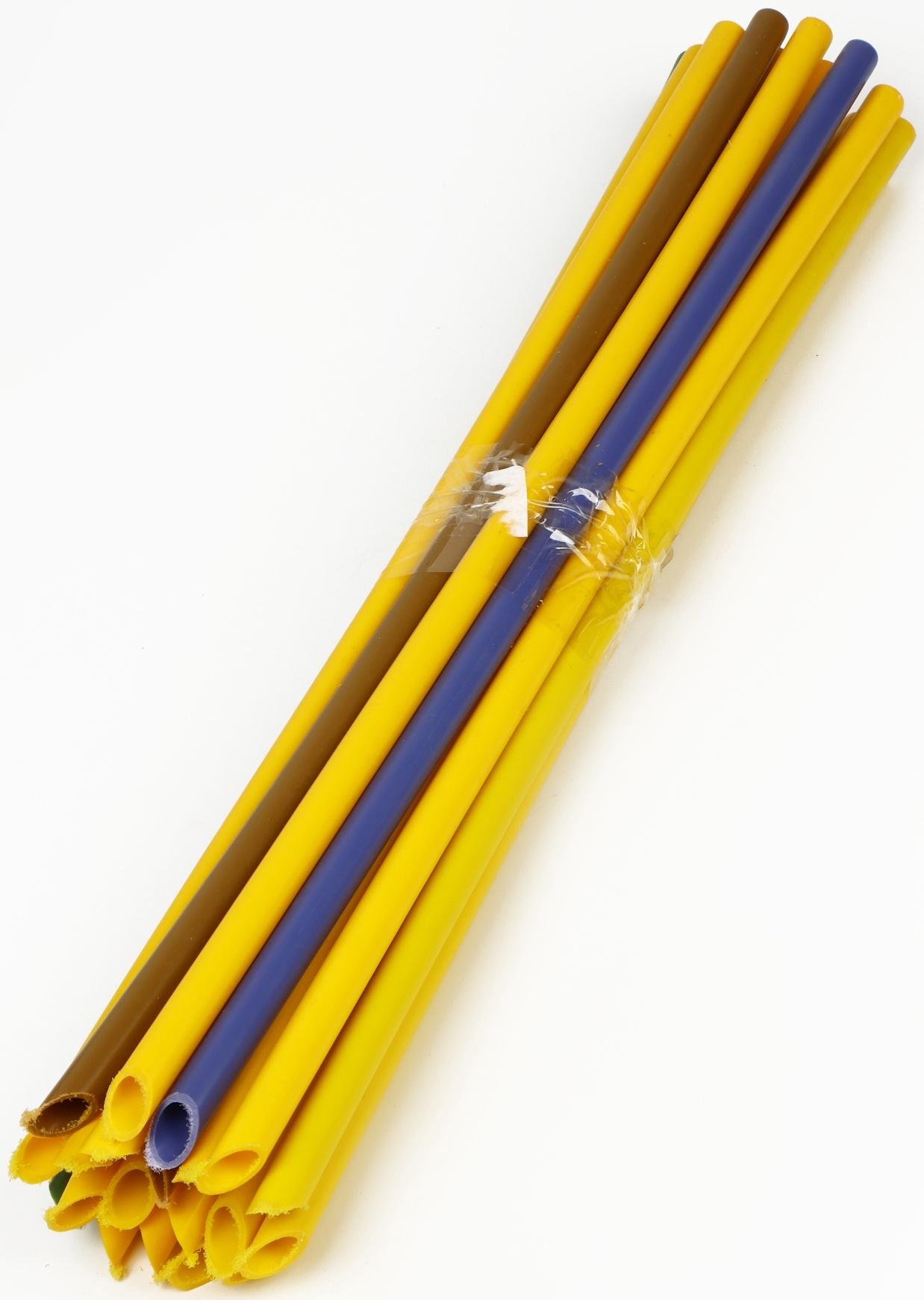 Колышек для подвязки растений, h=60 см, ножка d=1.6 см, пластик, МИКС, Greengo