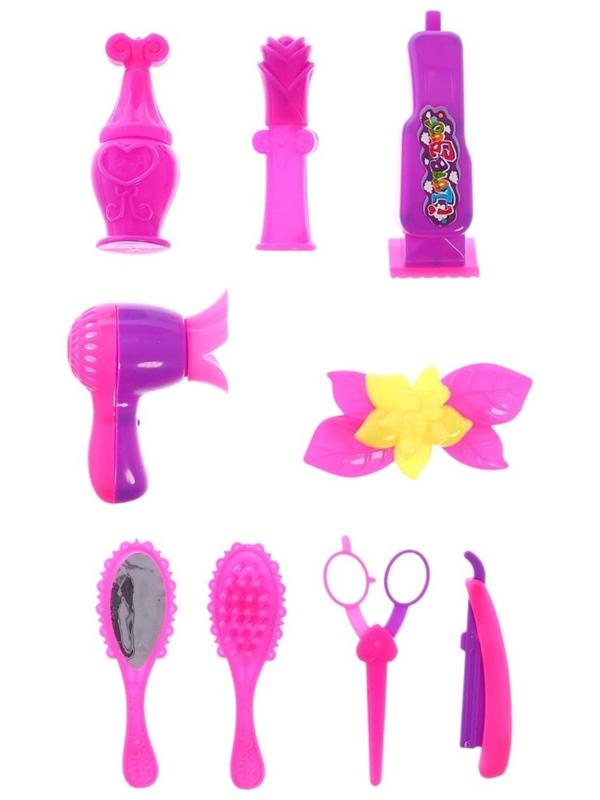 Игровой набор парикмахера, 9 предметов