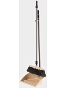 Набор для уборки «Ленивка люкс», 26×22.5×86 см, складной, бежевый