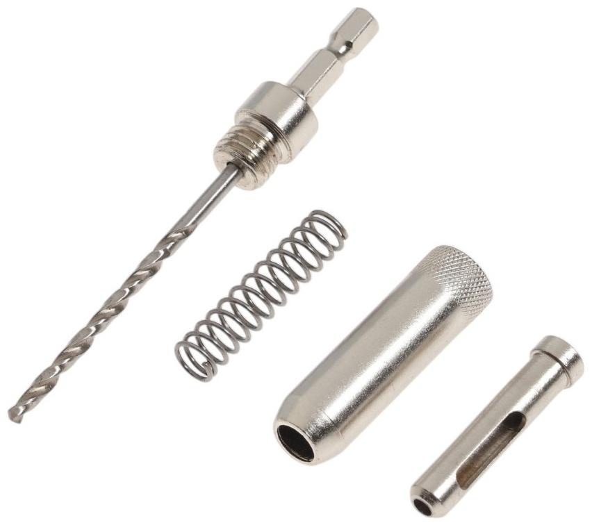 Набор самоцентрирующихся сверл по дереву ТУНДРА, для мебельных и дверных петель, 1.9-4.3 мм   105191