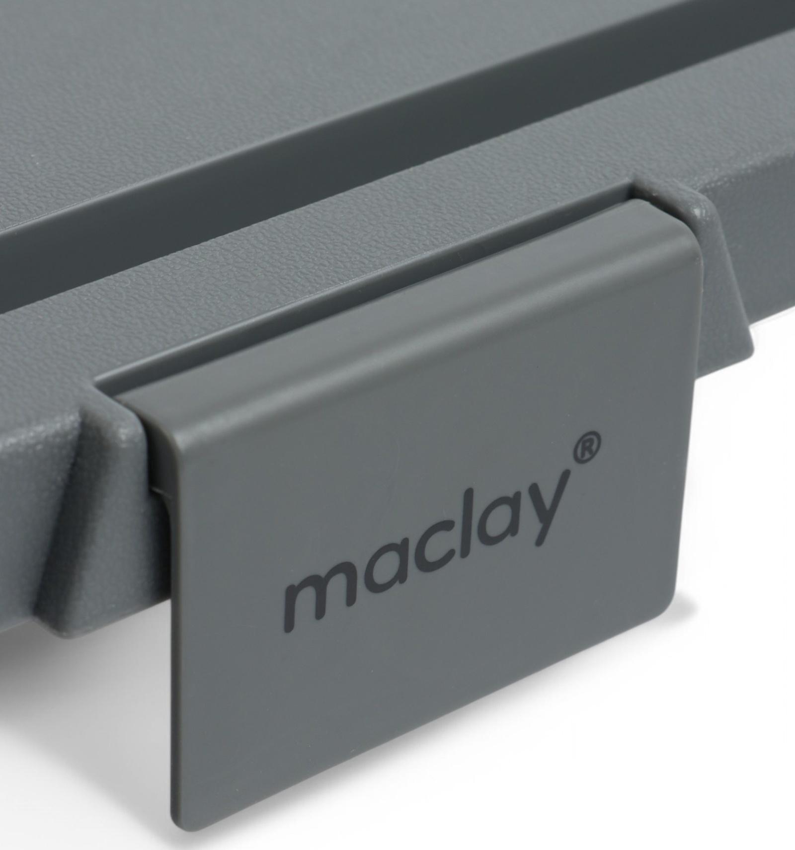 Корзина - столик Maclay 2 в 1, складная, 47 х 28,5 х 23,5 см, стол 45 х 28 х 16 см, серая