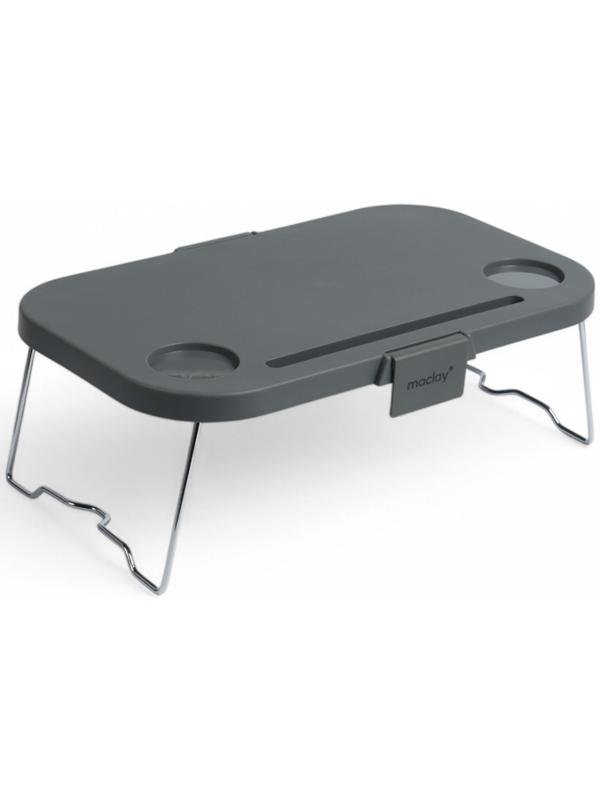 Корзина - столик Maclay 2 в 1, складная, 47 х 28,5 х 23,5 см, стол 45 х 28 х 16 см, серая