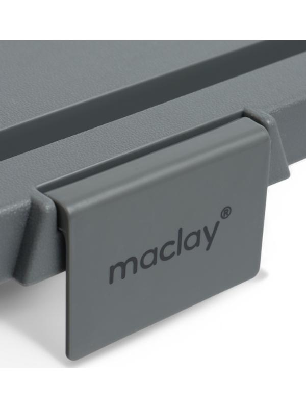 Корзина - столик Maclay 2 в 1, складная, 47 х 28,5 х 23,5 см, стол 45 х 28 х 16 см, серая