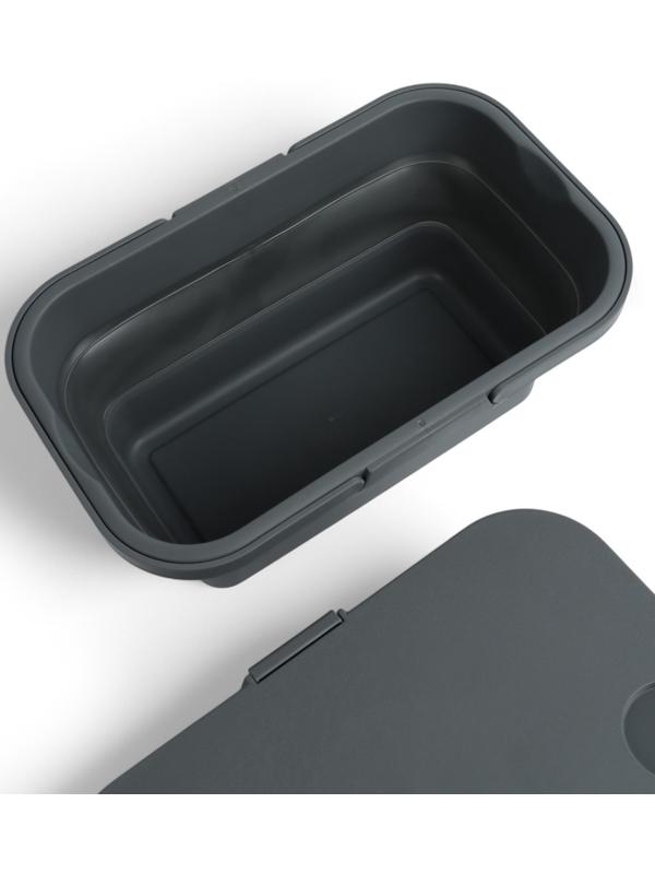 Корзина - столик Maclay 2 в 1, складная, 47 х 28,5 х 23,5 см, стол 45 х 28 х 16 см, серая