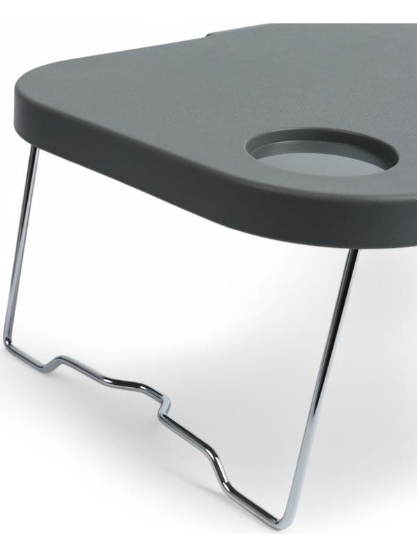 Корзина - столик Maclay 2 в 1, складная, 47 х 28,5 х 23,5 см, стол 45 х 28 х 16 см, серая