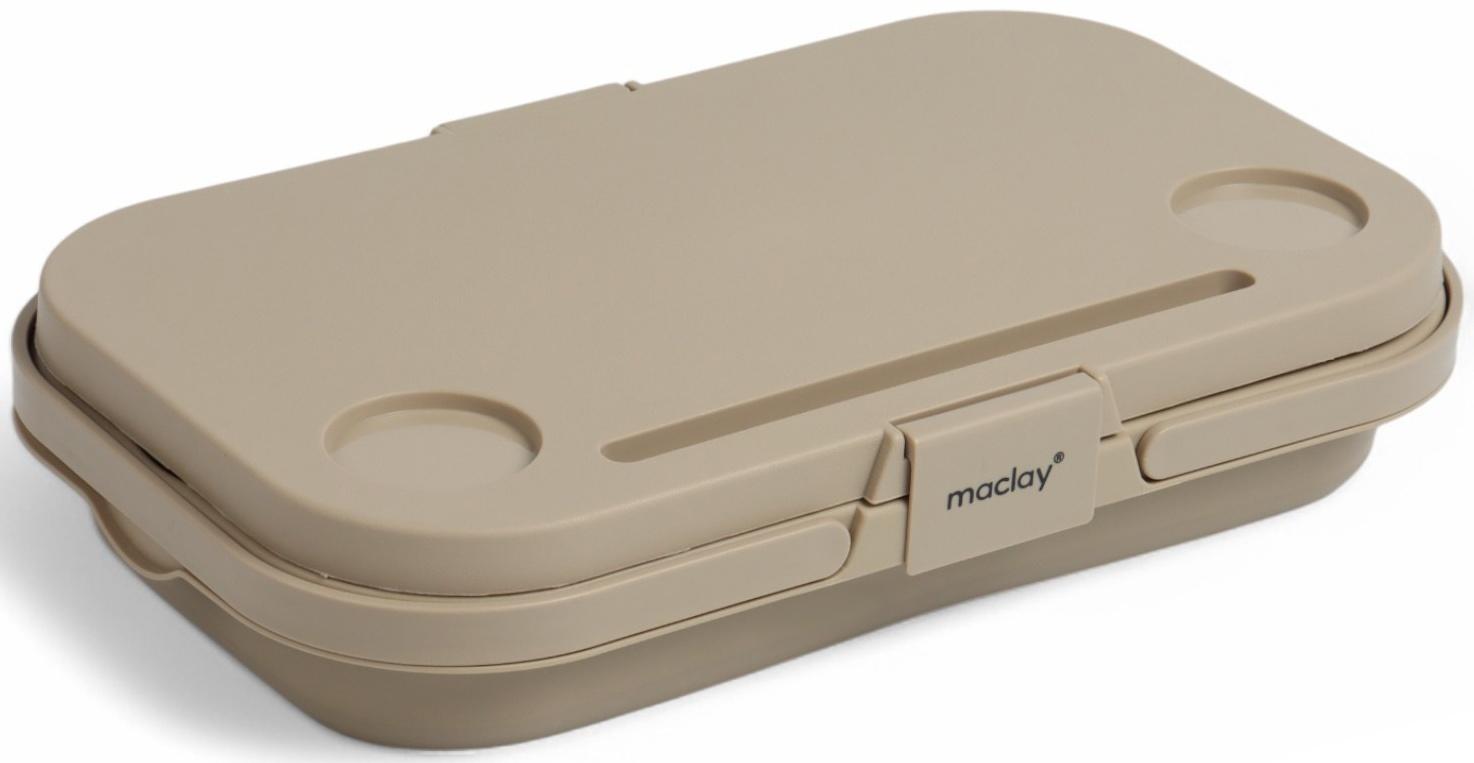 Корзина - столик Maclay 2 в 1, складная, 47 х 28,5 х 23,5 см, стол 45 х 28 х 16 см, бежевая