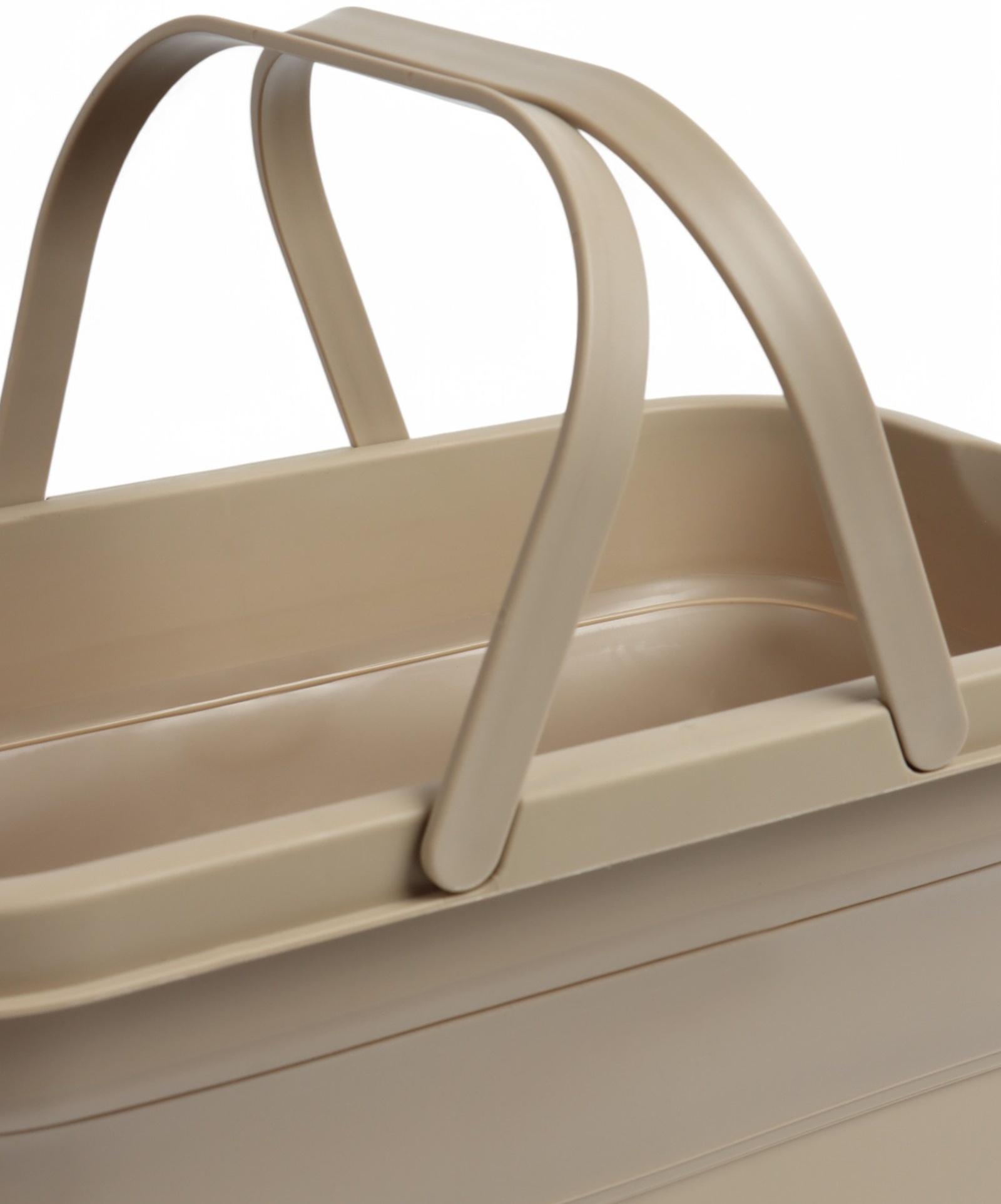 Корзина - столик Maclay 2 в 1, складная, 47 х 28,5 х 23,5 см, стол 45 х 28 х 16 см, бежевая