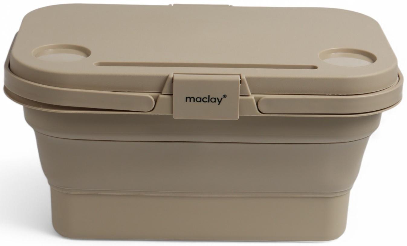 Корзина - столик Maclay 2 в 1, складная, 47 х 28,5 х 23,5 см, стол 45 х 28 х 16 см, бежевая