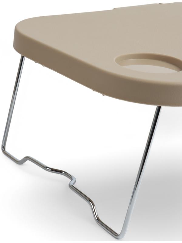 Корзина - столик Maclay 2 в 1, складная, 47 х 28,5 х 23,5 см, стол 45 х 28 х 16 см, бежевая