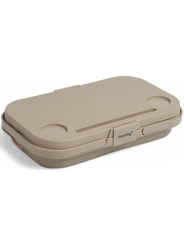 Корзина - столик Maclay 2 в 1, складная, 47 х 28,5 х 23,5 см, стол 45 х 28 х 16 см, бежевая