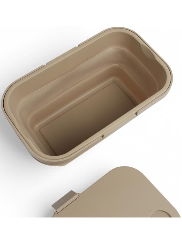 Корзина - столик Maclay 2 в 1, складная, 47 х 28,5 х 23,5 см, стол 45 х 28 х 16 см, бежевая