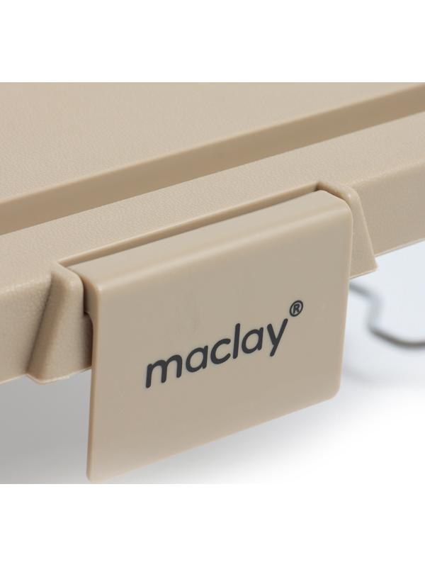 Корзина - столик Maclay 2 в 1, складная, 47 х 28,5 х 23,5 см, стол 45 х 28 х 16 см, бежевая