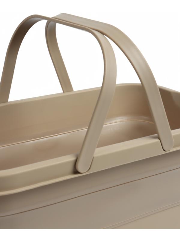 Корзина - столик Maclay 2 в 1, складная, 47 х 28,5 х 23,5 см, стол 45 х 28 х 16 см, бежевая