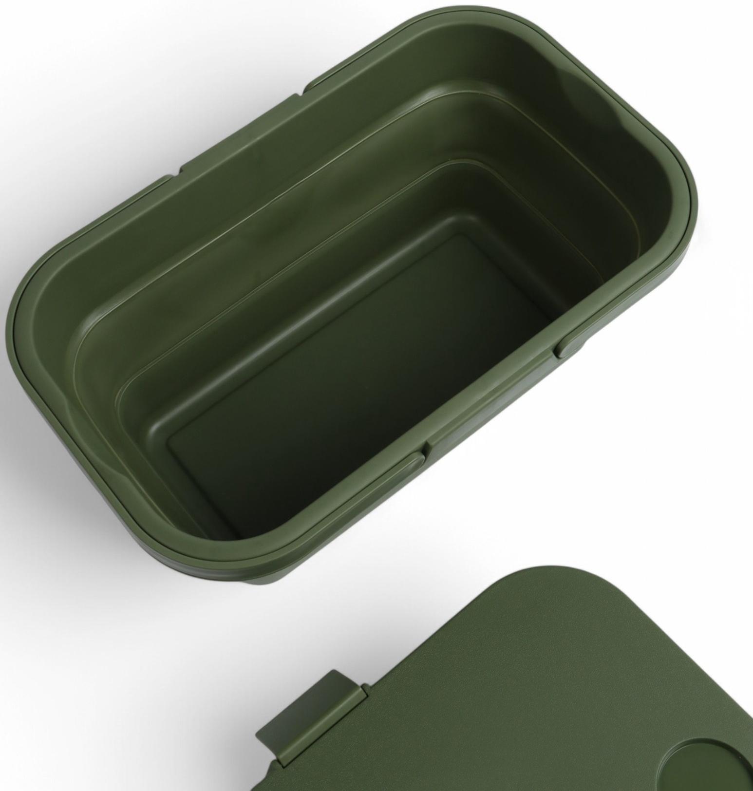 Корзина - столик Maclay 2 в 1, складная, 47 х 28,5 х 23,5 см, стол 45 х 28 х 16 см, зелёная