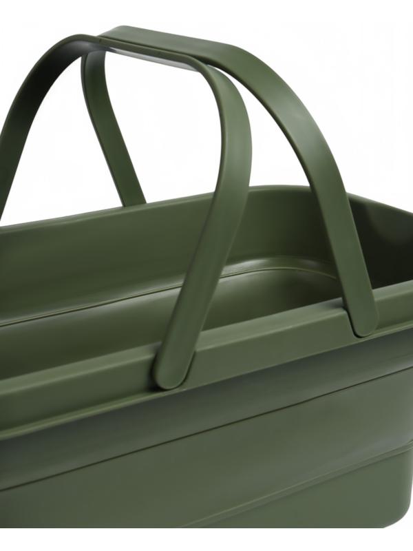Корзина - столик Maclay 2 в 1, складная, 47 х 28,5 х 23,5 см, стол 45 х 28 х 16 см, зелёная