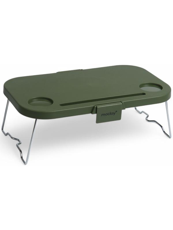 Корзина - столик Maclay 2 в 1, складная, 47 х 28,5 х 23,5 см, стол 45 х 28 х 16 см, зелёная