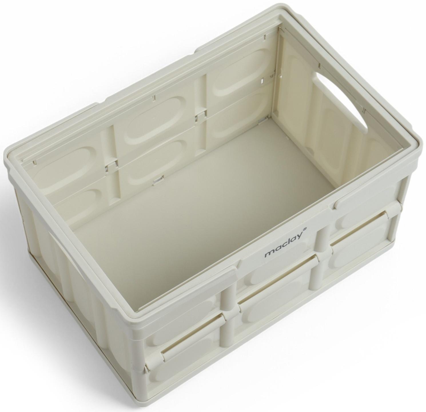 Стол - корзина Maclay 2 в 1, складной, 15 л, 33 х 22 х 17/4,5 см, светло-серый