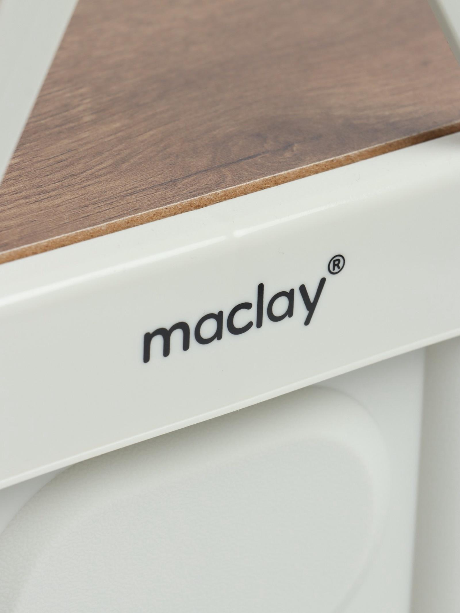 Стол - корзина Maclay 2 в 1, складной, 30 л, 43,5 х 30 х 24/6 см, светло-серый