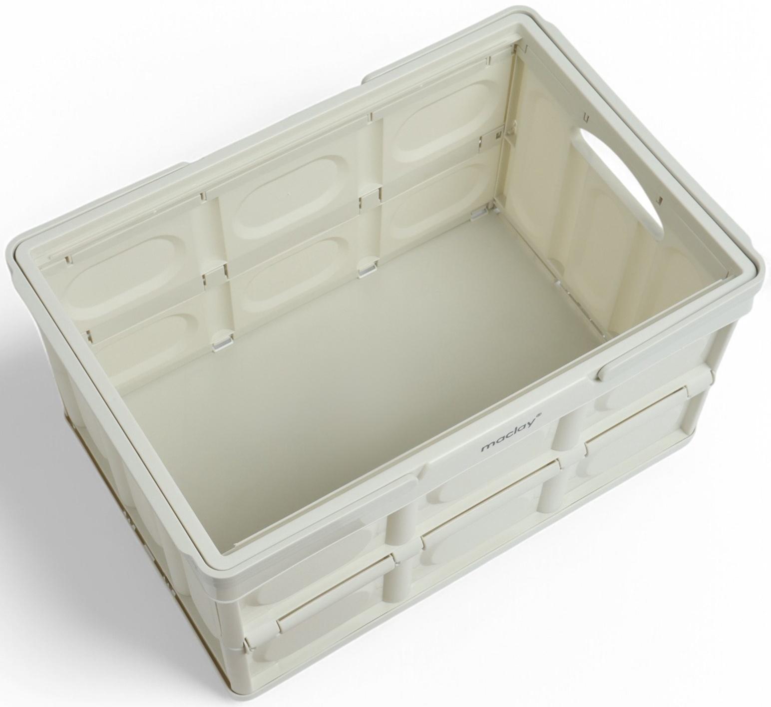 Стол - корзина Maclay 2 в 1, складной, 30 л, 43,5 х 30 х 24/6 см, светло-серый