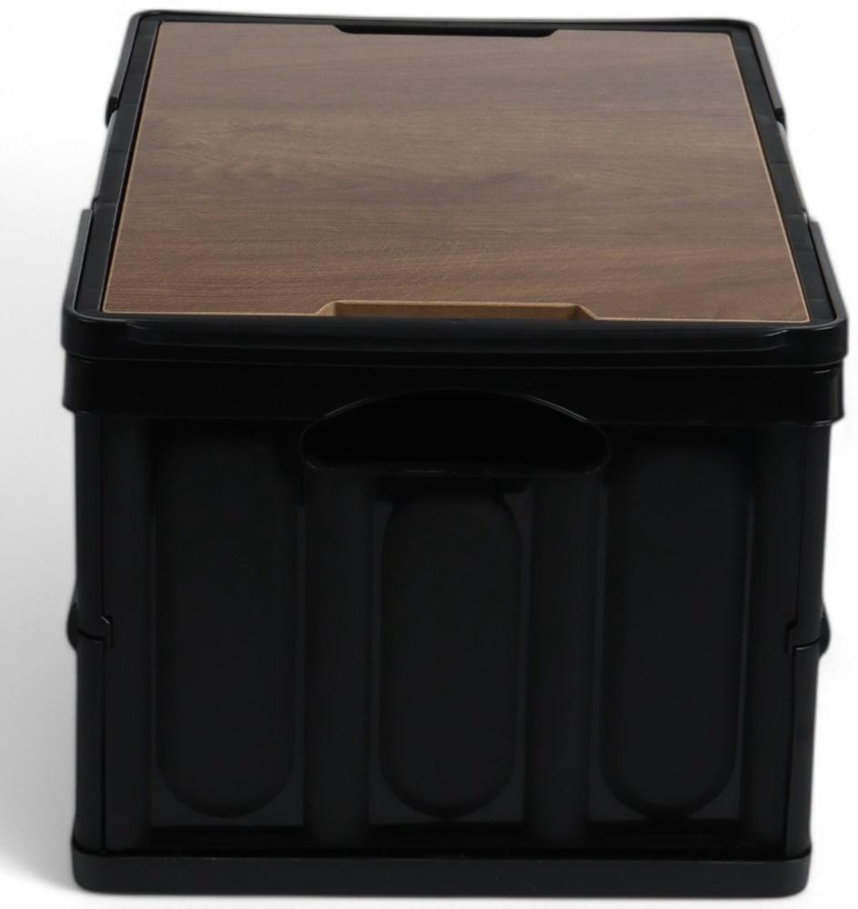 Стол - корзина Maclay 2 в 1, складной, 30 л, 43,5 х 30 х 24/6 см, черный