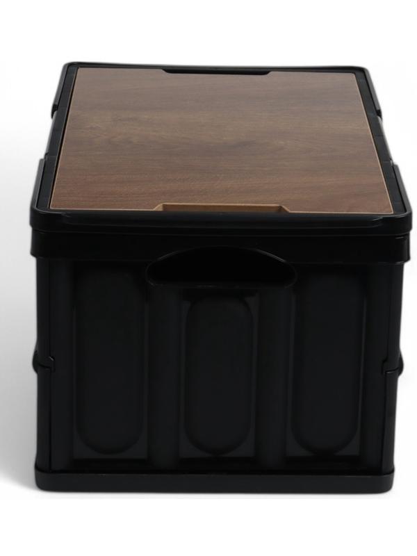 Стол - корзина Maclay 2 в 1, складной, 30 л, 43,5 х 30 х 24/6 см, черный