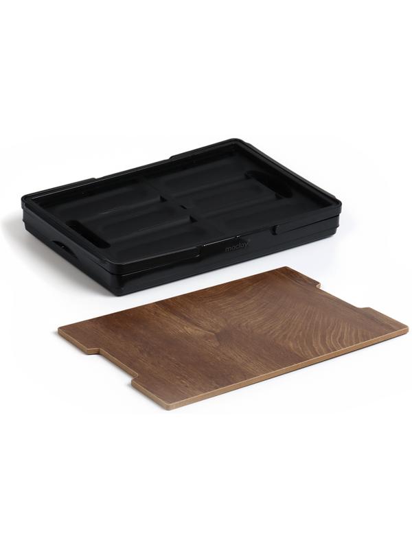 Стол - корзина Maclay 2 в 1, складной, 30 л, 43,5 х 30 х 24/6 см, черный