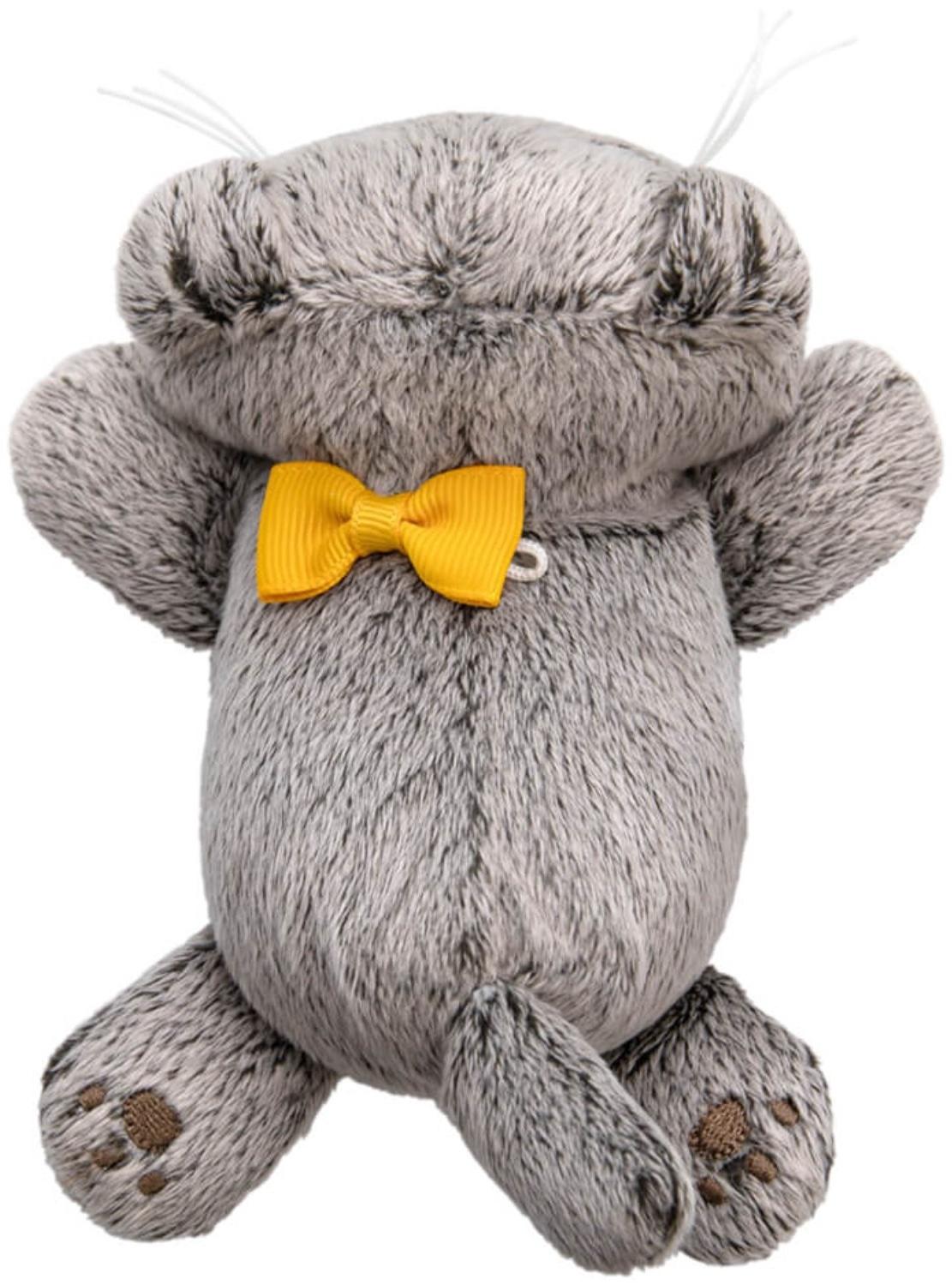 Мягкая игрушка - брелок «Кот Басик с бантиком», лежачий, 11 см