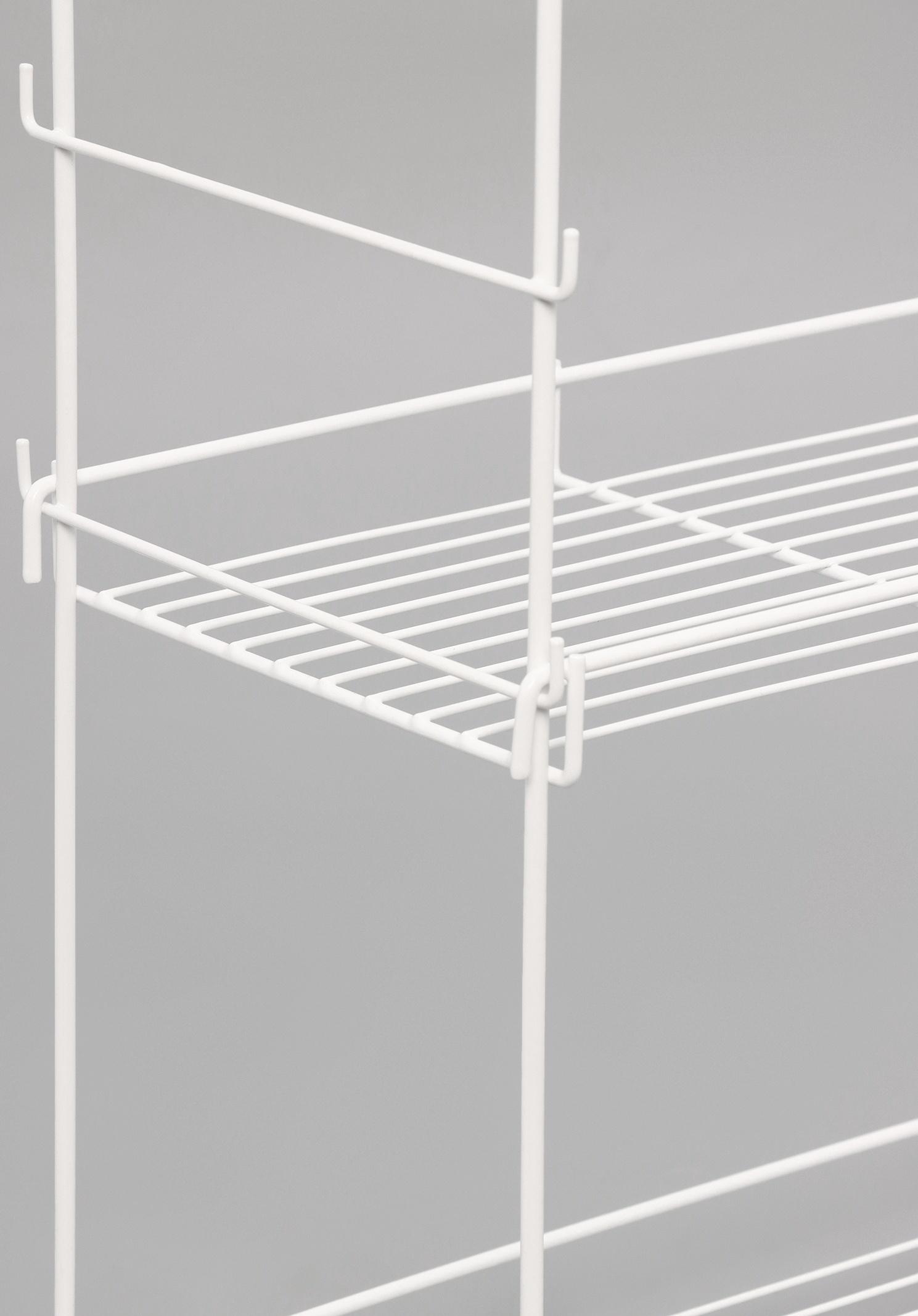 Стеллаж для рассады и цветов, 64.5×22×74 см, белый