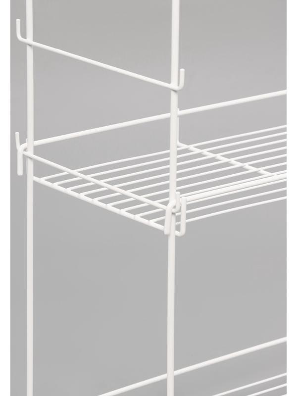 Стеллаж для рассады и цветов, 64.5×22×74 см, белый