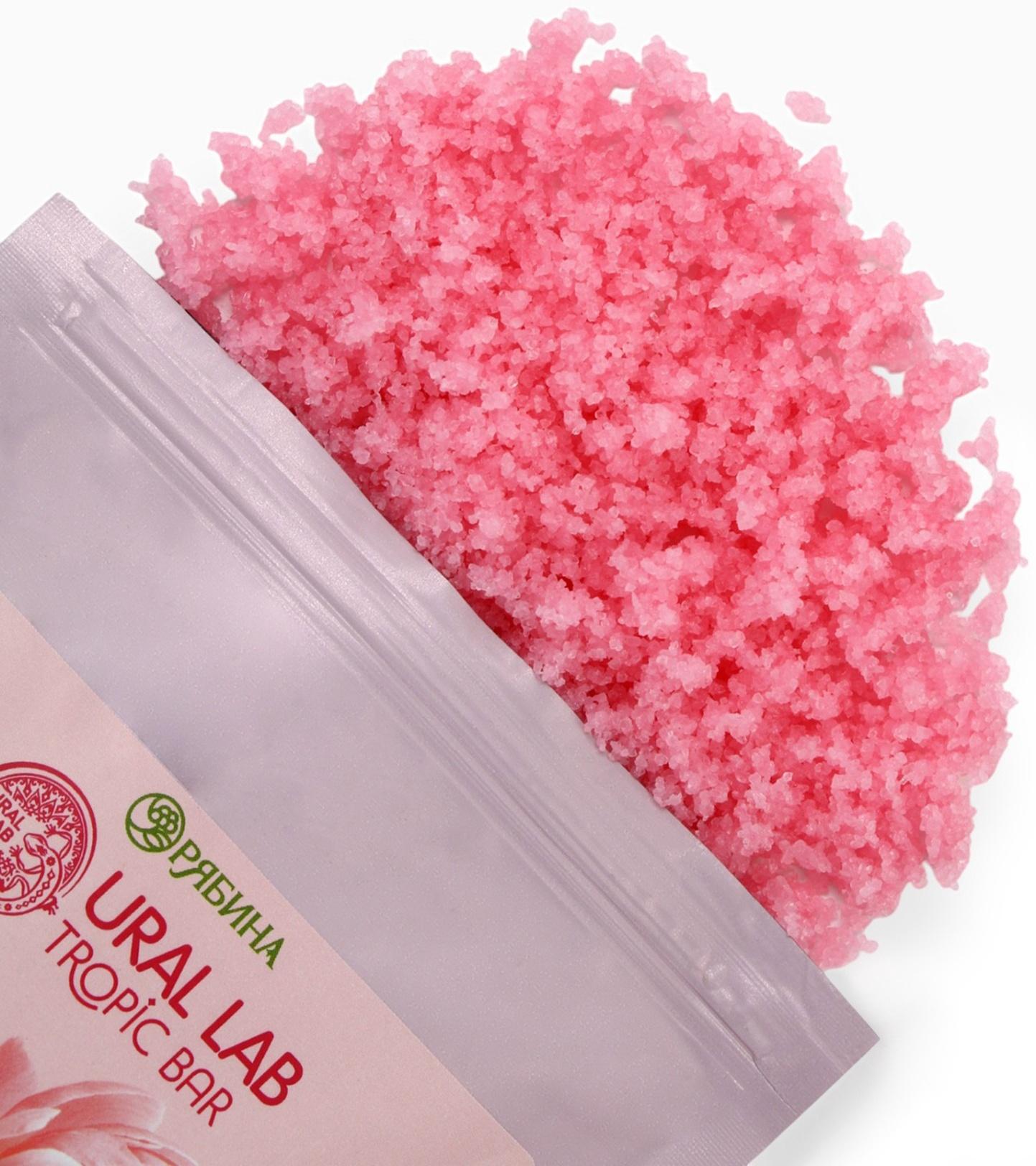 Скраб для тела соляной «Пион» с маслом миндаля, 250 г TROPIC BAR