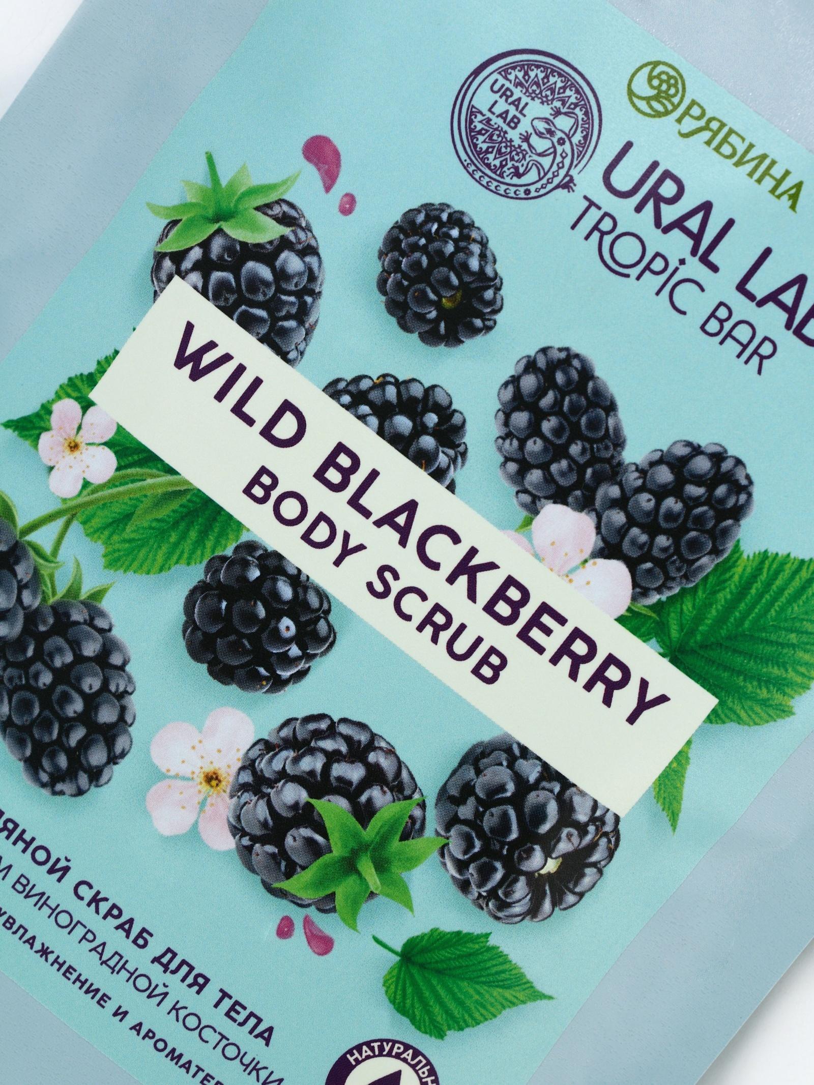 Скраб для тела соляной «Ежевика» с маслом виноградной косточки, 250 г, TROPIC BAR