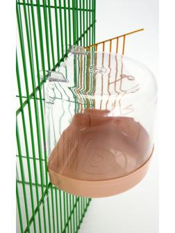 Купалка для птиц, внешняя 12 х 9 х 11 см, бежевая