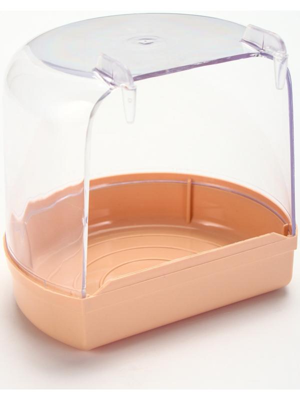 Купалка для птиц, внешняя 12 х 9 х 11 см, бежевая